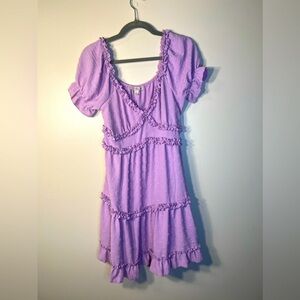Inspired Hearts Purple Mini Dress